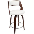 Lot de 2 tabourets de bar rembourrés hauteur comptoir