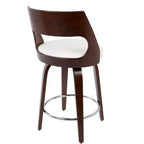 Lot de 2 tabourets de bar rembourrés hauteur comptoir