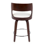 Lot de 2 tabourets de bar rembourrés hauteur comptoir