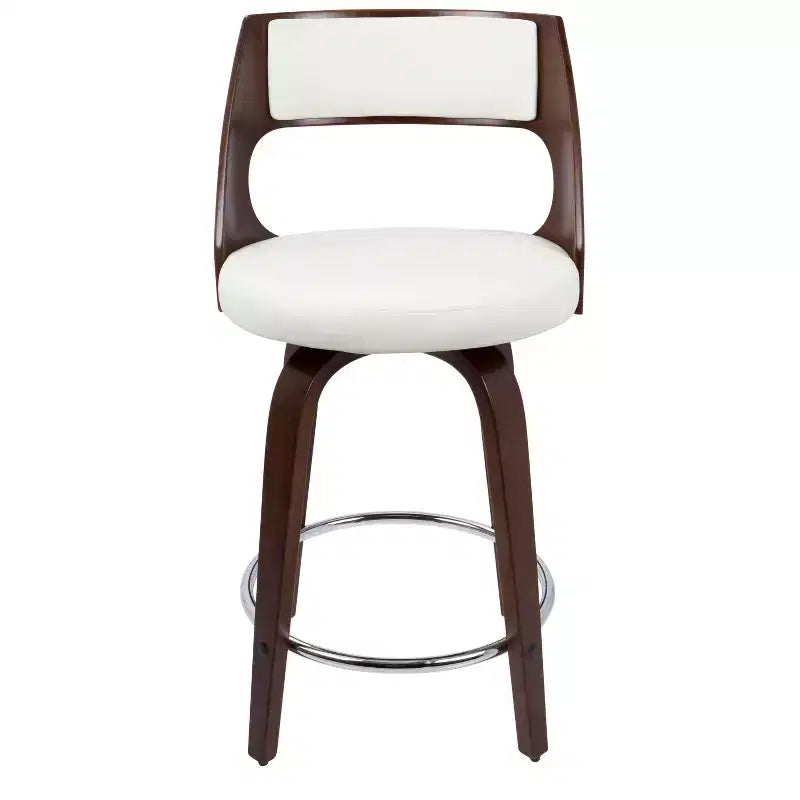Lot de 2 tabourets de bar rembourrés hauteur comptoir