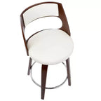 Lot de 2 tabourets de bar rembourrés hauteur comptoir