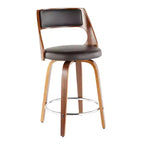 Lot de 2 tabourets de bar rembourrés hauteur comptoir