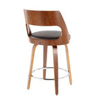 Lot de 2 tabourets de bar rembourrés hauteur comptoir