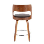 Lot de 2 tabourets de bar rembourrés hauteur comptoir