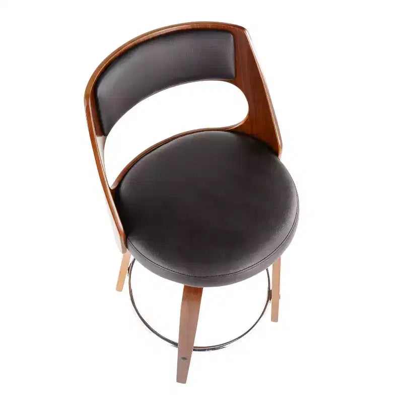 Lot de 2 tabourets de bar rembourrés hauteur comptoir
